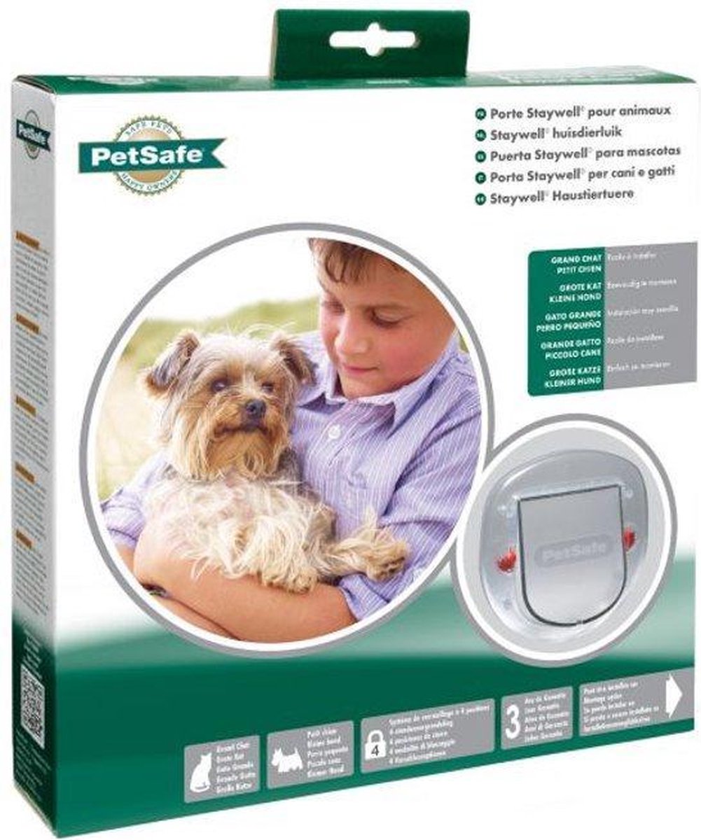 Petsafe kattenluik voor grote kat of kleine hond transparante deur