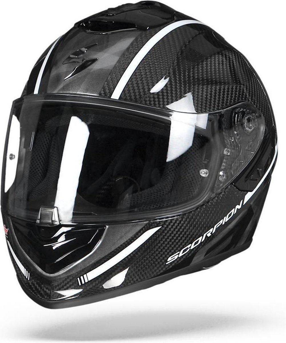 Scorpion EXO-1400 Air Carbon Grand Wit Integraalhelm - Motorhelm - Maat XL