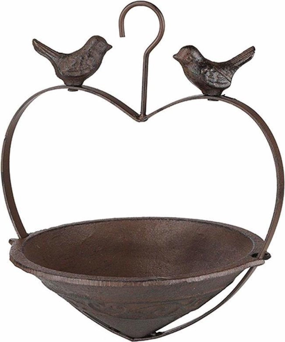 Hi Vogelvoerhouder of vogelbad 2-in-1 van gietijzer