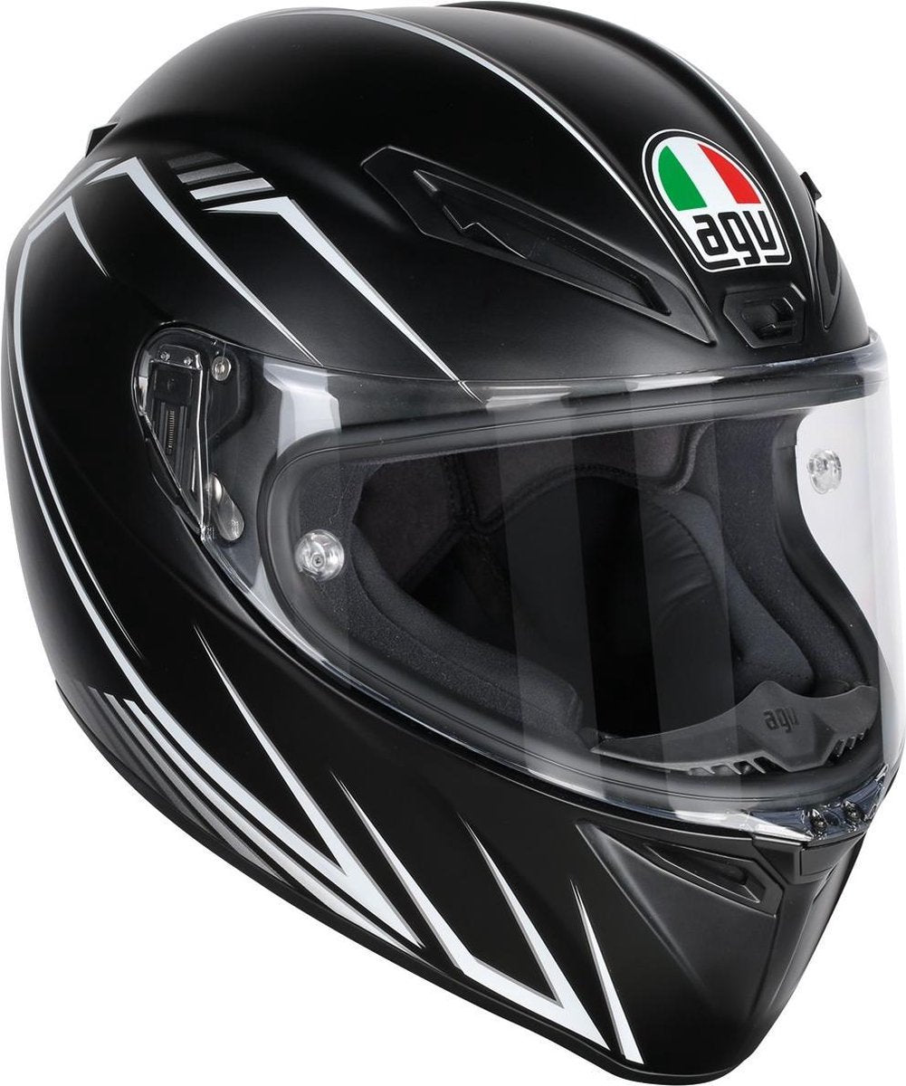 AGV Veloce S mat zwart/wit
