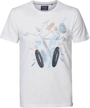 Petrol Industries - Heren Bike t-shirt - Wit - Maat M