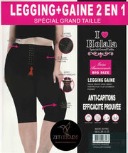 Shape ware - corrigerende legging - extra hoge taille band -  Corset - 3/4 Legging - 2XL/3XL