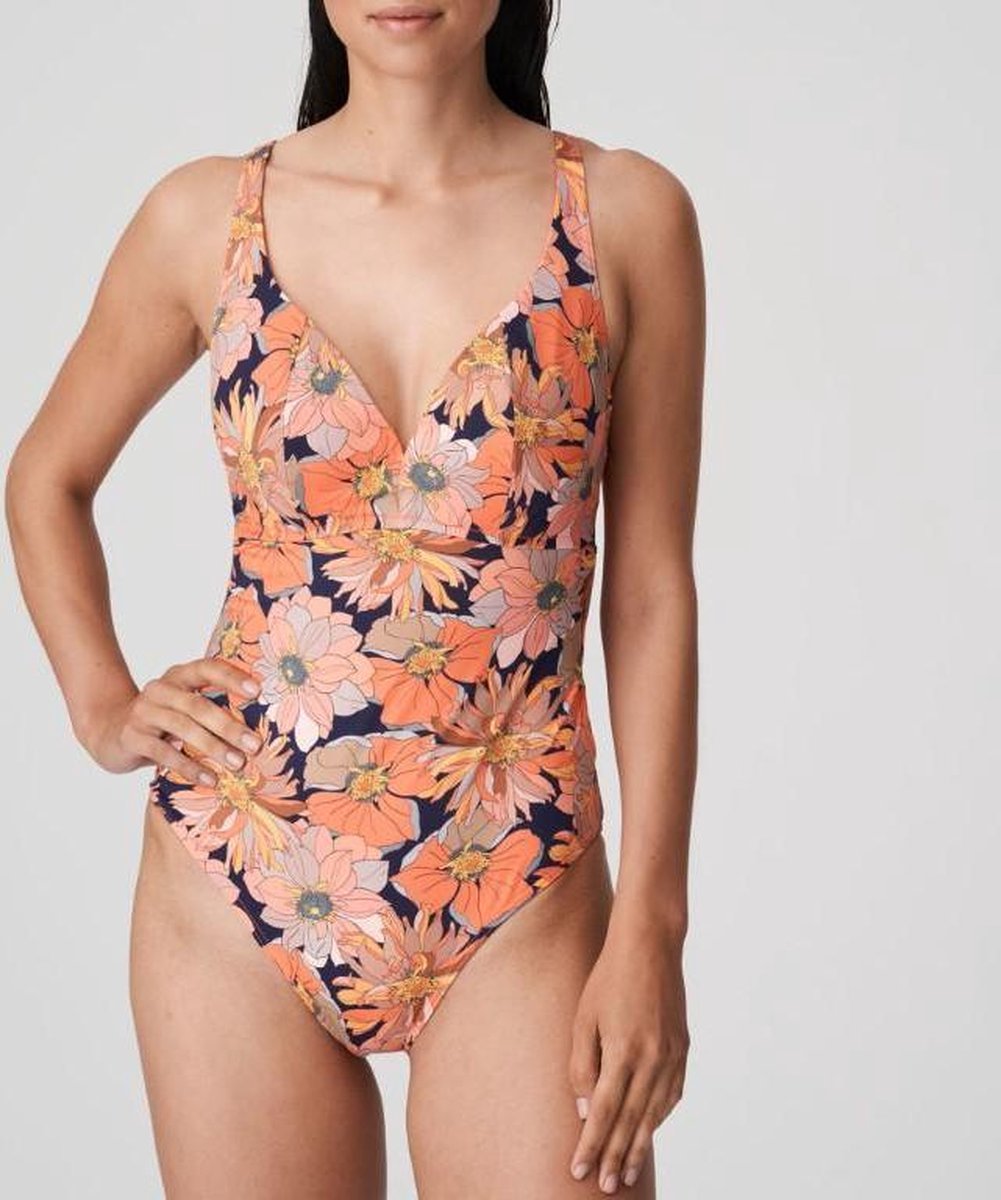 PrimaDonna Swim Badpak Coral Flower - maat 80 C