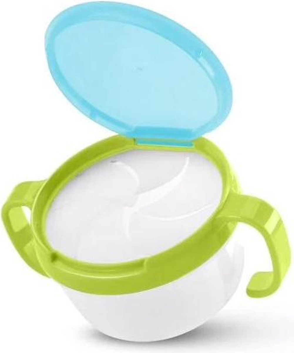 Kinder snack bakje – groen | Baby | Hersluitbaar | Baby snack kom