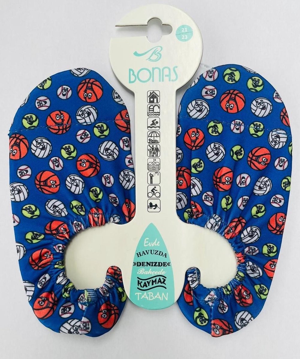 Bonas Antislip Zool Waterschoen | Zwemschoenen | Zwemslof | Gymschoen voor Kinderen Maat 21-23 Bal