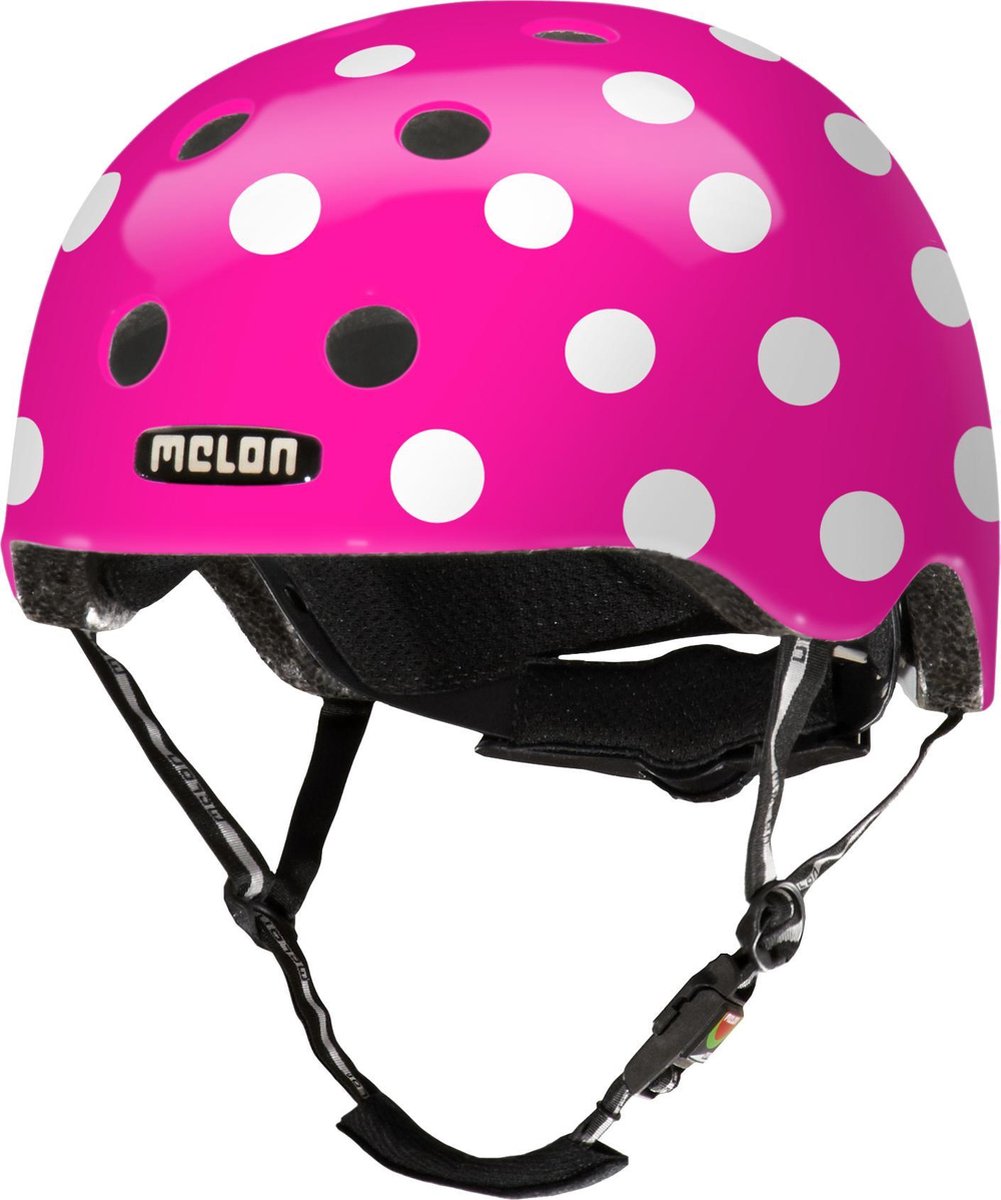 Melon Dotty Pink Fietshelm - Maat M-L (52-58cm) - Roze