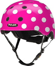Melon Dotty Pink Fietshelm - Maat M-L (52-58cm) - Roze