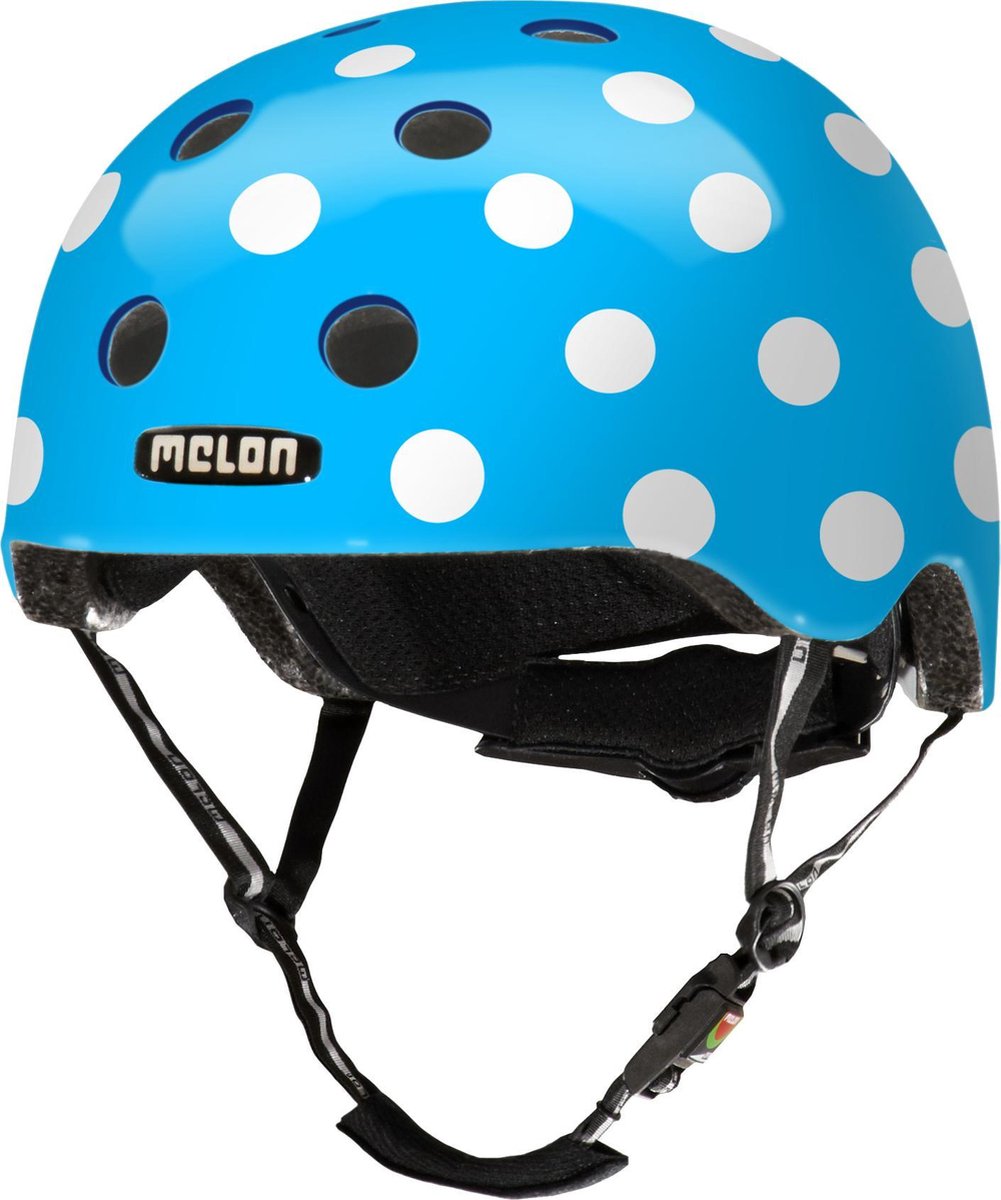 Melon Dotty Blue Fietshelm - Maat XXS-S (46-52cm) - Blauw