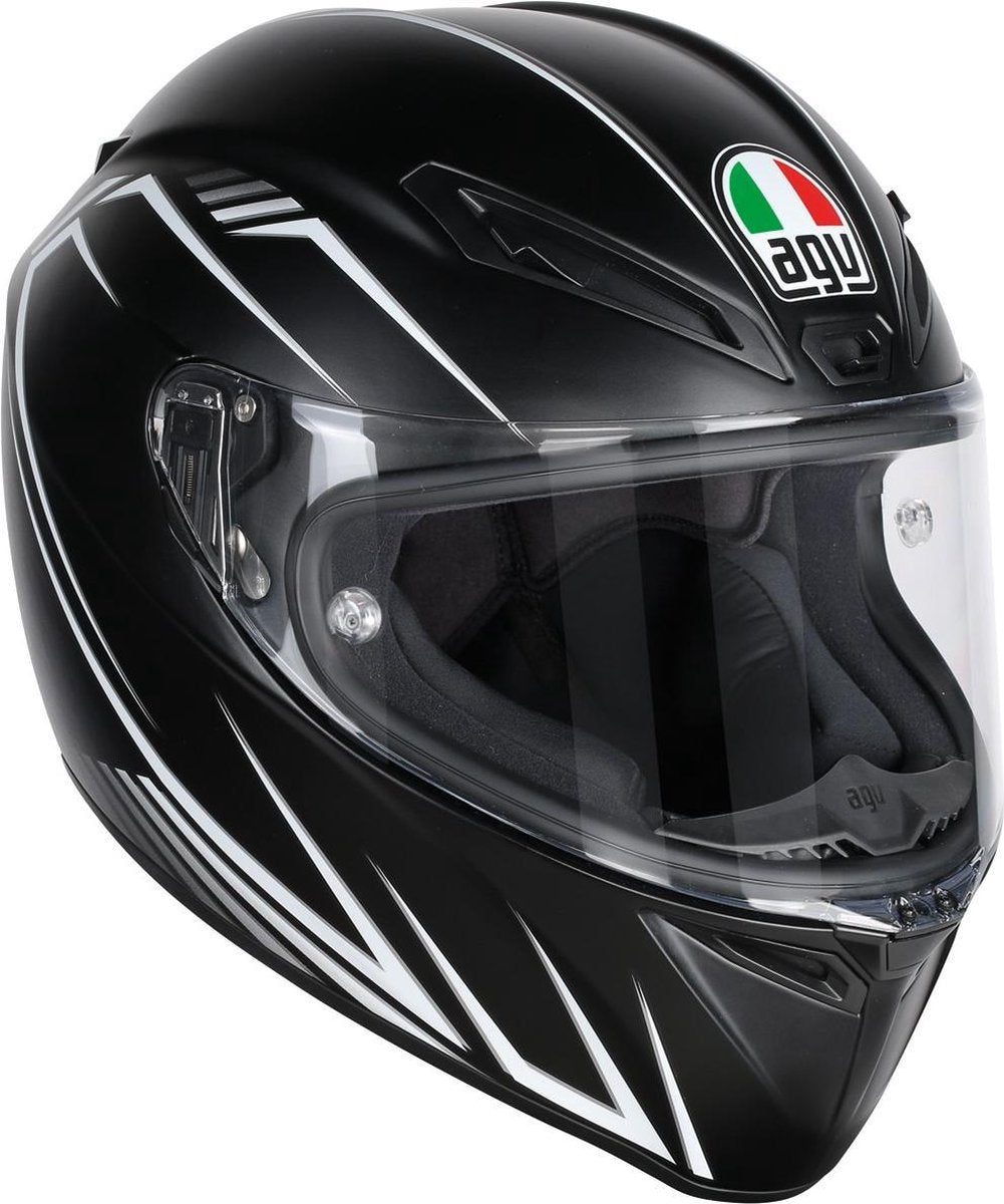 AGV Veloce S mat zwart/wit