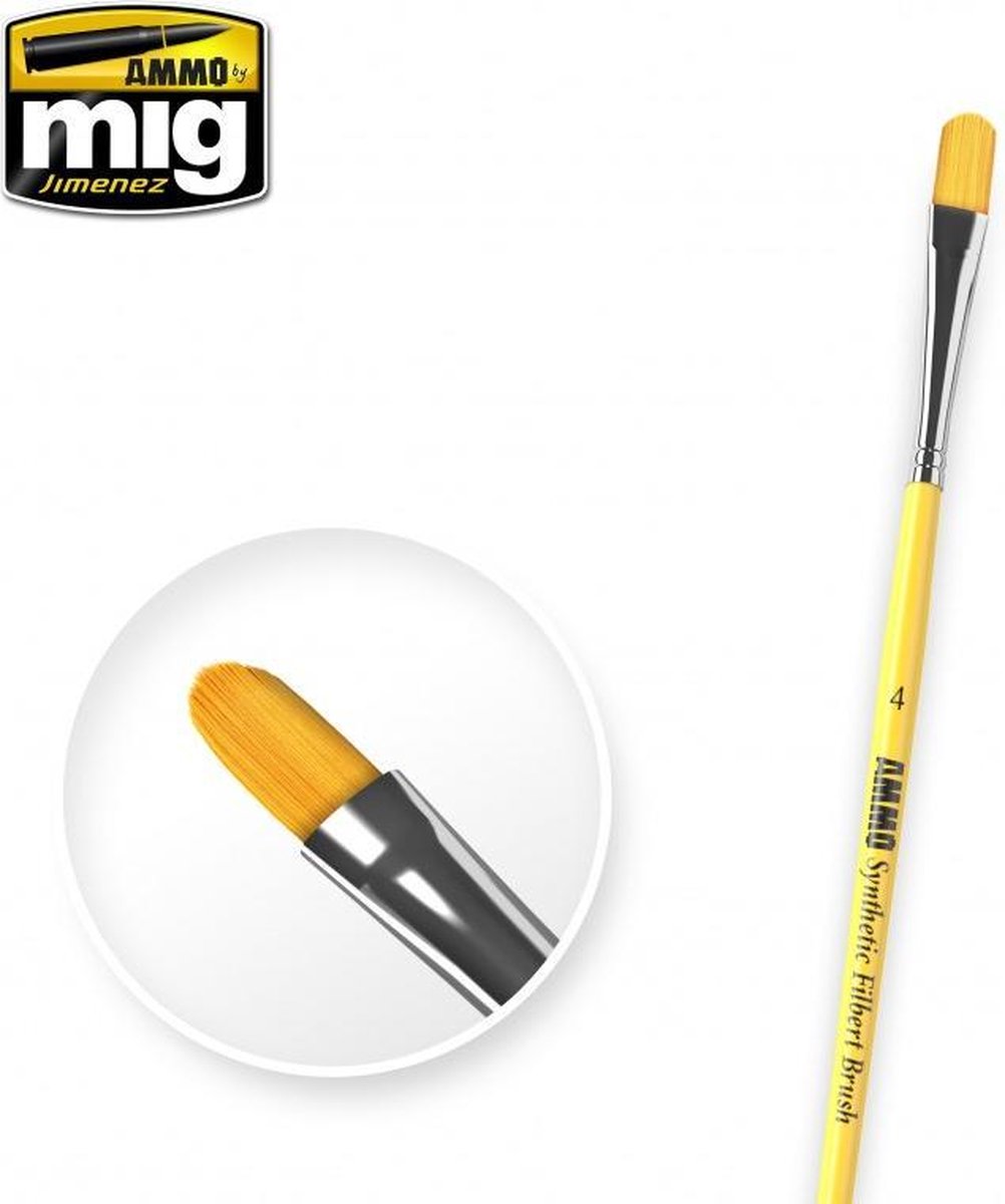 Mig - 4 Syntetic Filbert Brush (Mig8595)