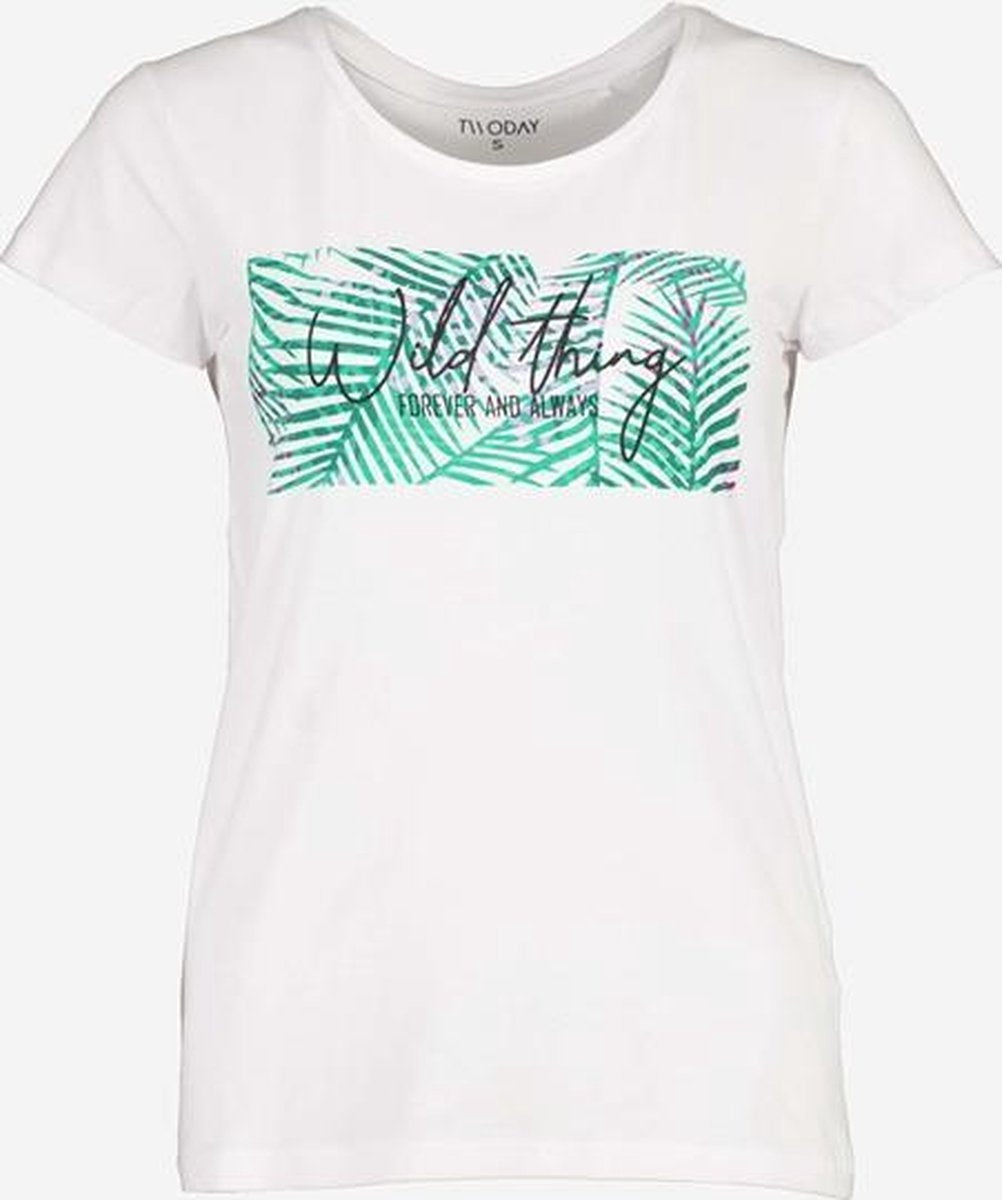 TwoDay dames T-shirt - Wit - Maat 3XL