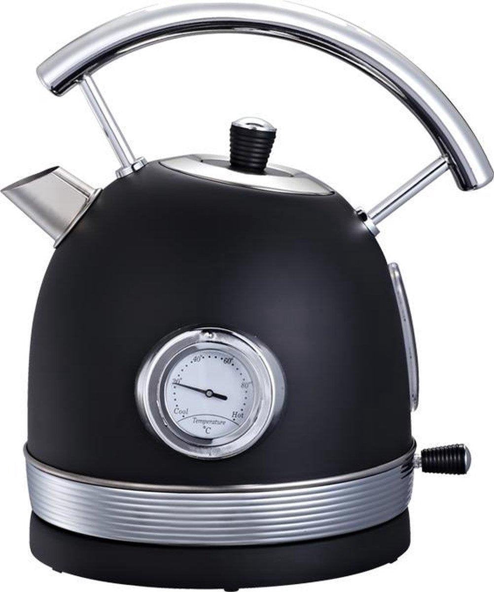 Royal Living | RETRO Waterkoker | 1.8L | 2200W | Zwart
