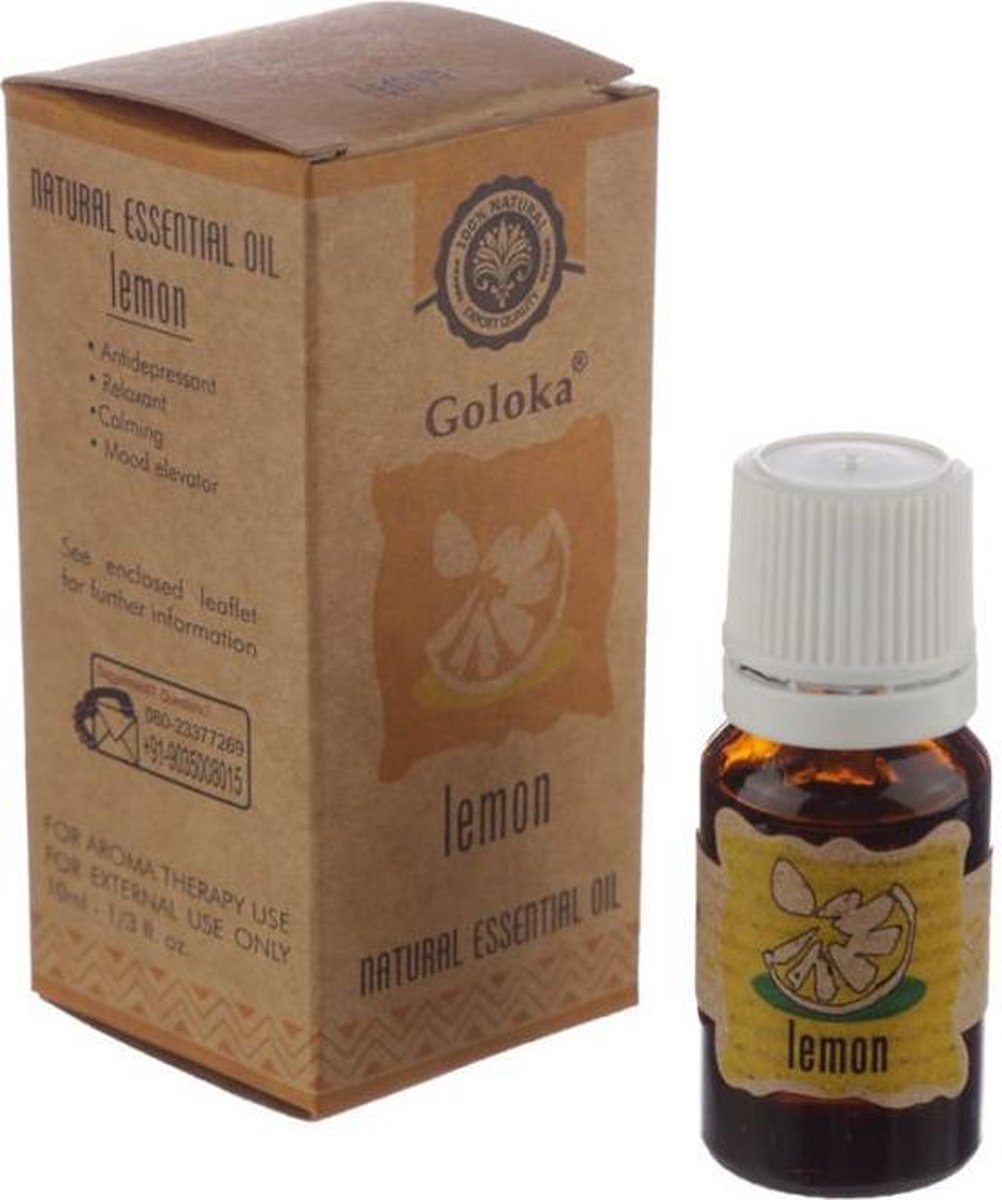 Goloka Citroen Natuurlijke Etherische Olie 10ml
