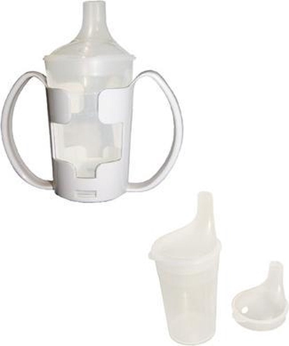 Beker Adhome met houder en 2 verschillende tuitjes
