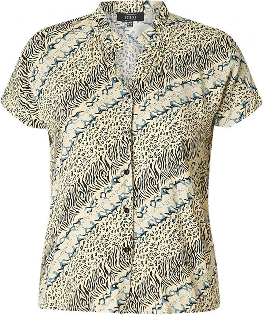 ES&SY Marit Blouse - Denim Blue/Multi-C - maat 42