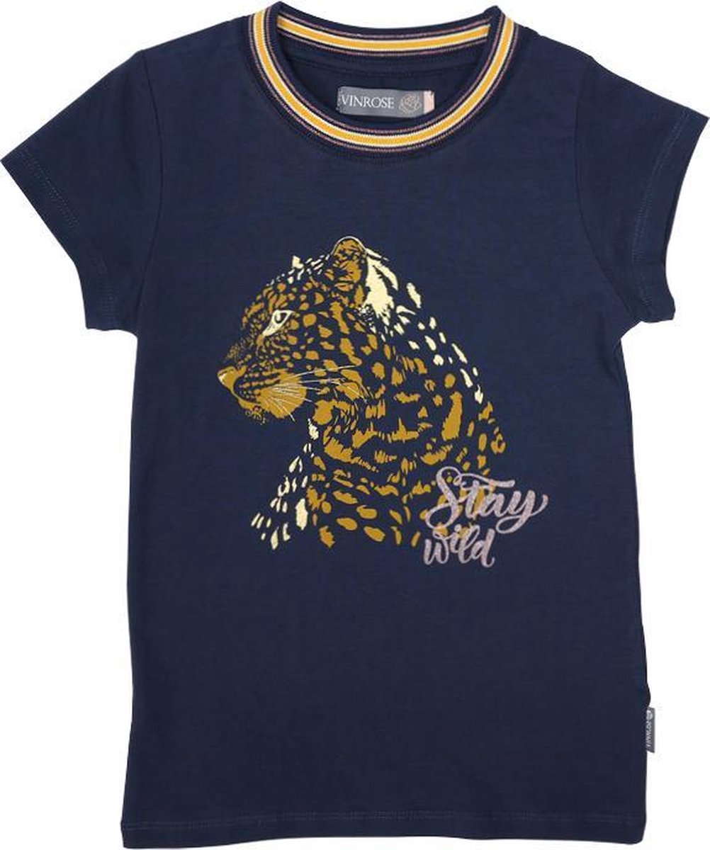 Vinrose - Meisjesshirt - GS20SS001 - Navy - 98/104