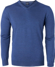 OLYMP Level Five - trui - Heren - v-hals - blauw - XXL