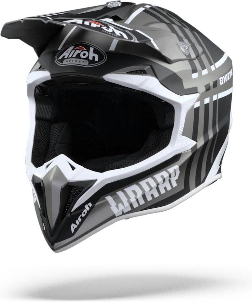 Airoh Wraap Broken Anthracite Matt Full Face Helmet S