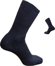 2-Pack Dikke Wollen Thermosokken met Badstof Voering S25 - Unisex - Zwart - Maat 46-48