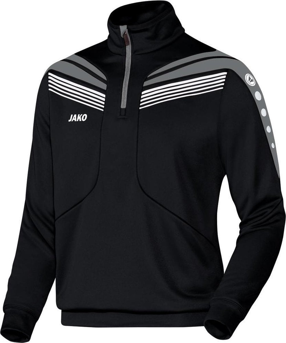 Jako Ziptop Pro Jr. - Sporttrui - Kinderen - Maat 128 - Zwart