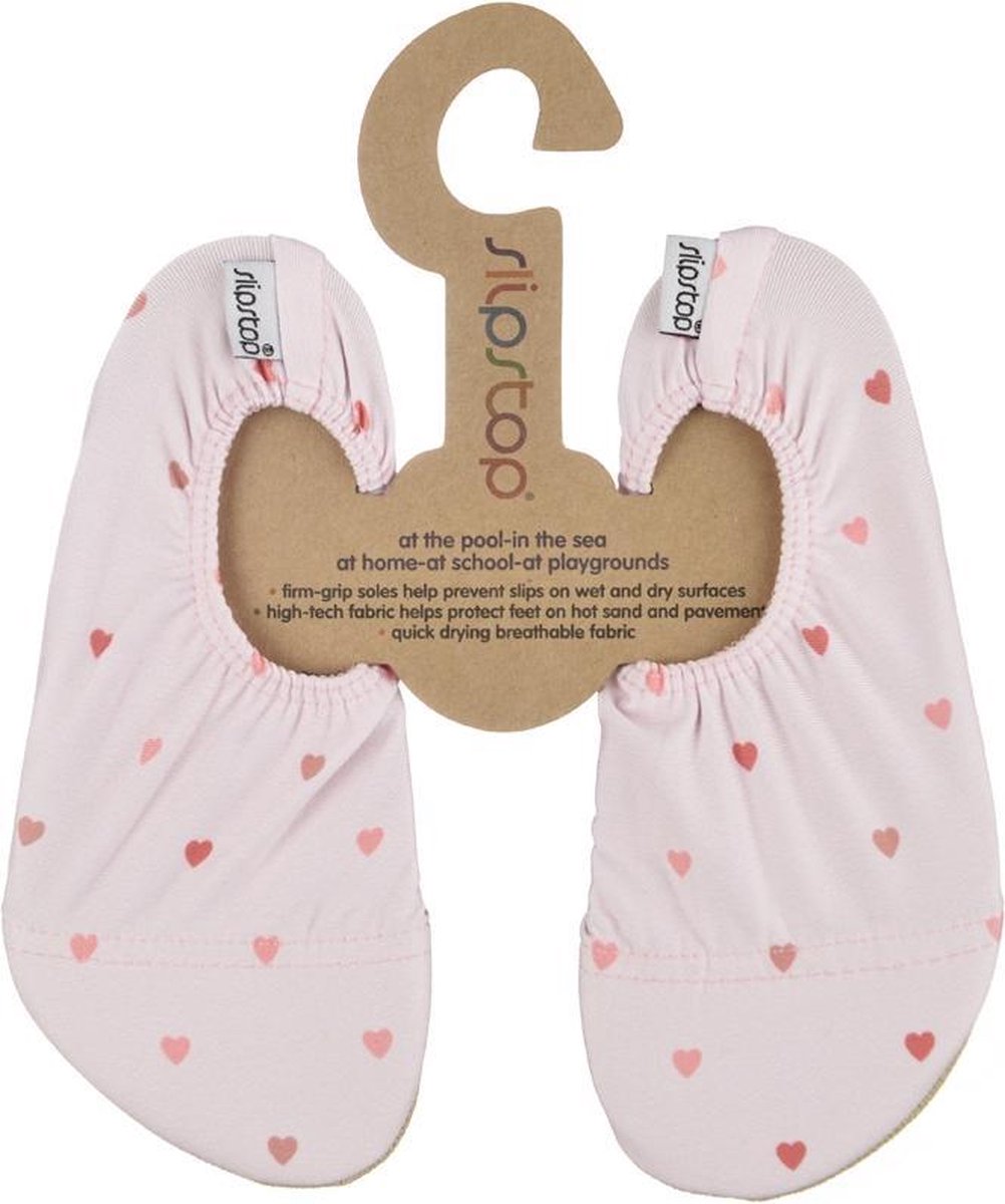 Slipstop Roze met hartjes Maat: XL (33-35)