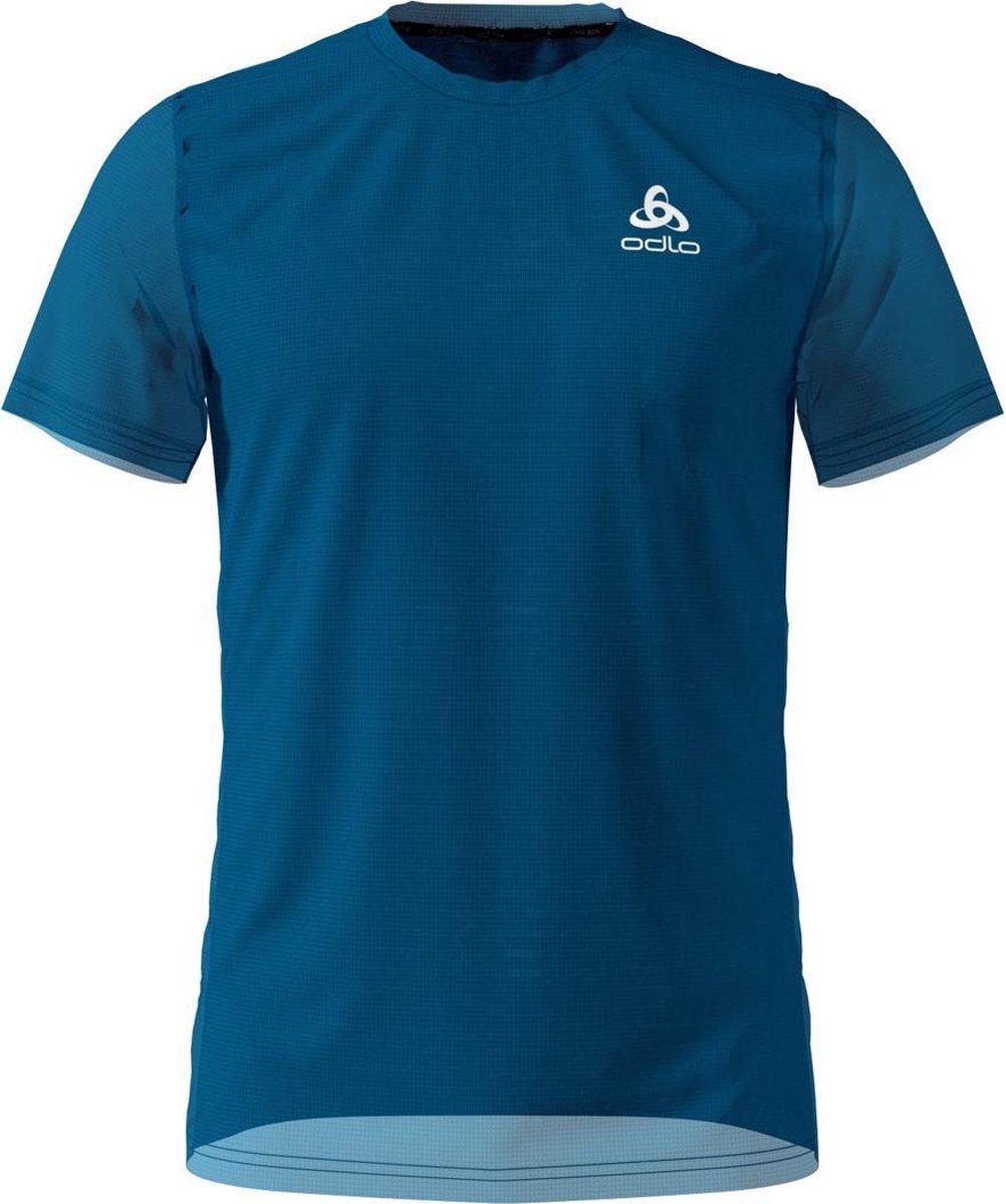 Odlo BL TOP Crew neck s/s Ceramicool Mykonos Blue - Maat XL