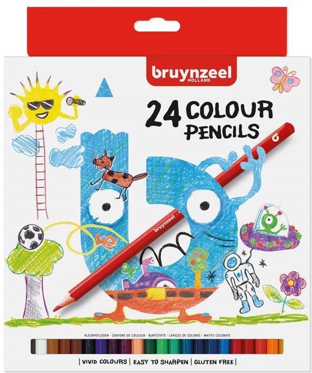 Bruynzeel Basic Colourset - 24 Kleurpotloden