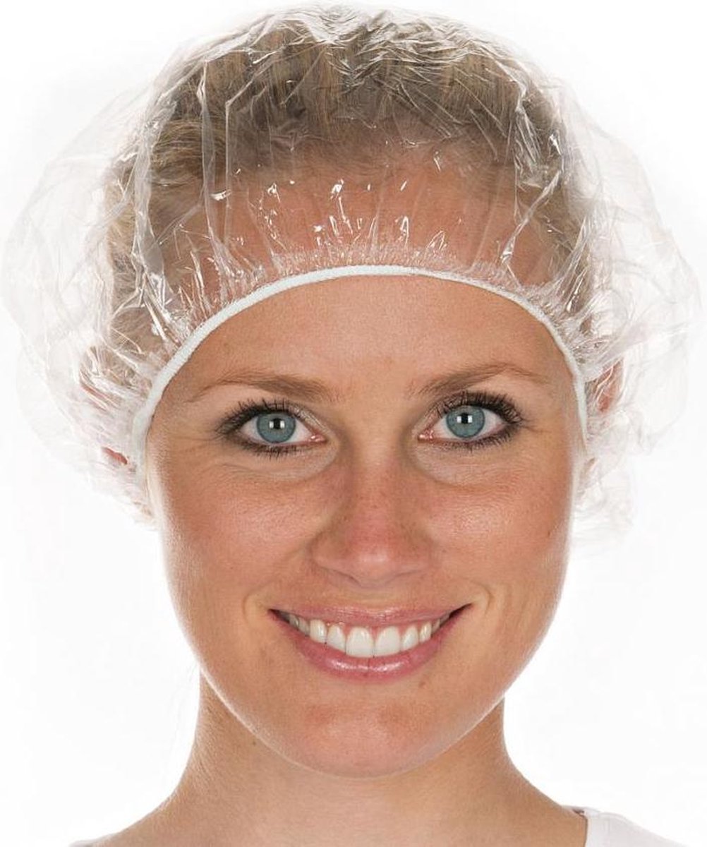 Douche muts - 5 x - Douche cap - Shower cap transparant