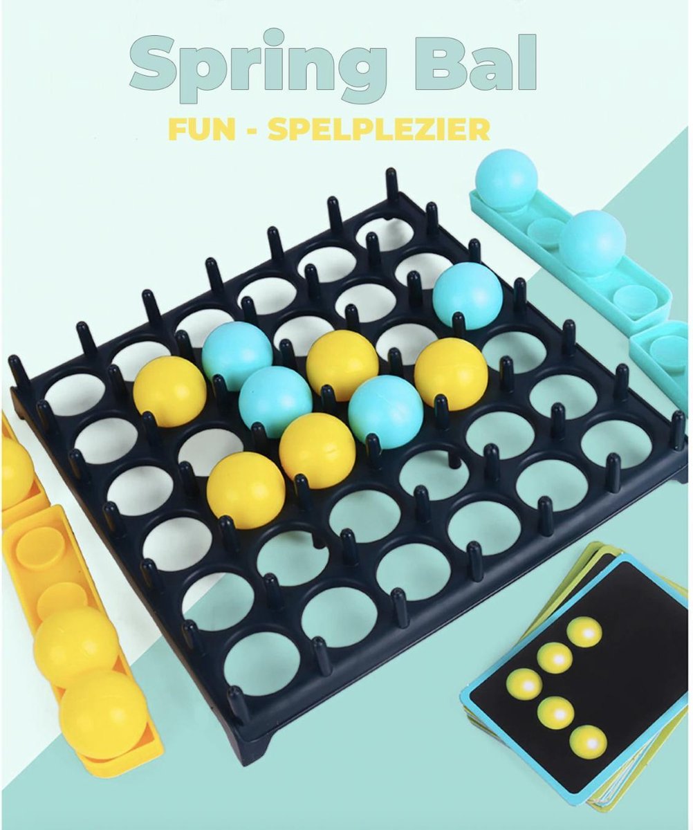 Sellow Stuiterballen – Bordspellen voor Volwassenen – Pop It - Bordspellen voor Kinderen – Do Or Drink - Bounce – Vier op een Rij – Gezelschapspelen – Balspellen voor Kinderen – Werpspel - Vangspel