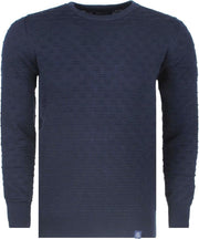 Ferlucci - Exclusieve Heren trui - 100% Katoen - Silvio - Navy