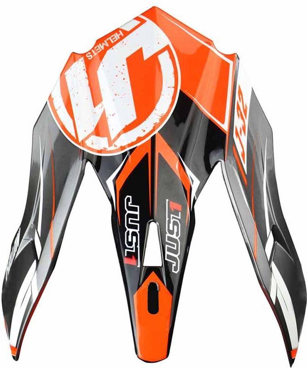 Just1 J32 Pro Helmklep-Just1 J32 Pro Moto X Orange