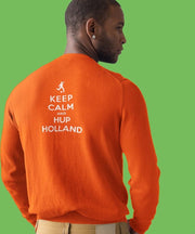EK Trui Keep Calm & Hup Holland Back (MAAT XL - UNISEKS FIT) | Oranje Outfit | WK & EK Feestkleding