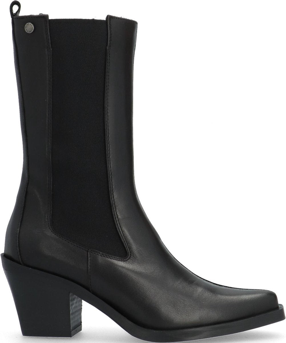 Notre-V 02-170 Enkellaarsjes - Enkelboots - Dames - Zwart - Maat 42