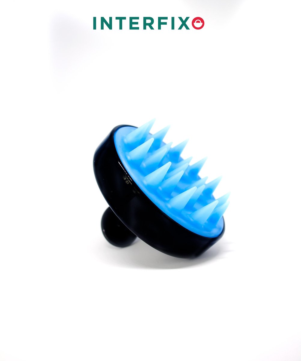 Siliconen Haarborstel - Zwart - Anti Roos - Massageborstel - Massage - Scalp Brush - Scrub - Silicone Hair Brush - Haarband - Haarverf - Hoofdhuid Borstel