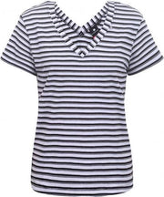 Luhta Askos dames shirt zwart dessin