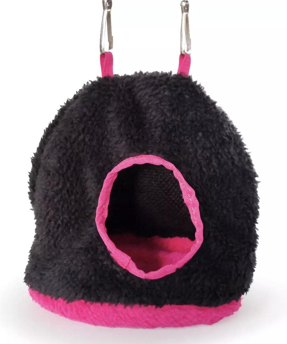 Vogelhuisje -  Fleece Slaapzak - Zwart - Vogels/Parkieren/Agapornissen
