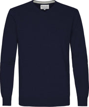 Navy blauwe pullover | Michaelis | Katoen L