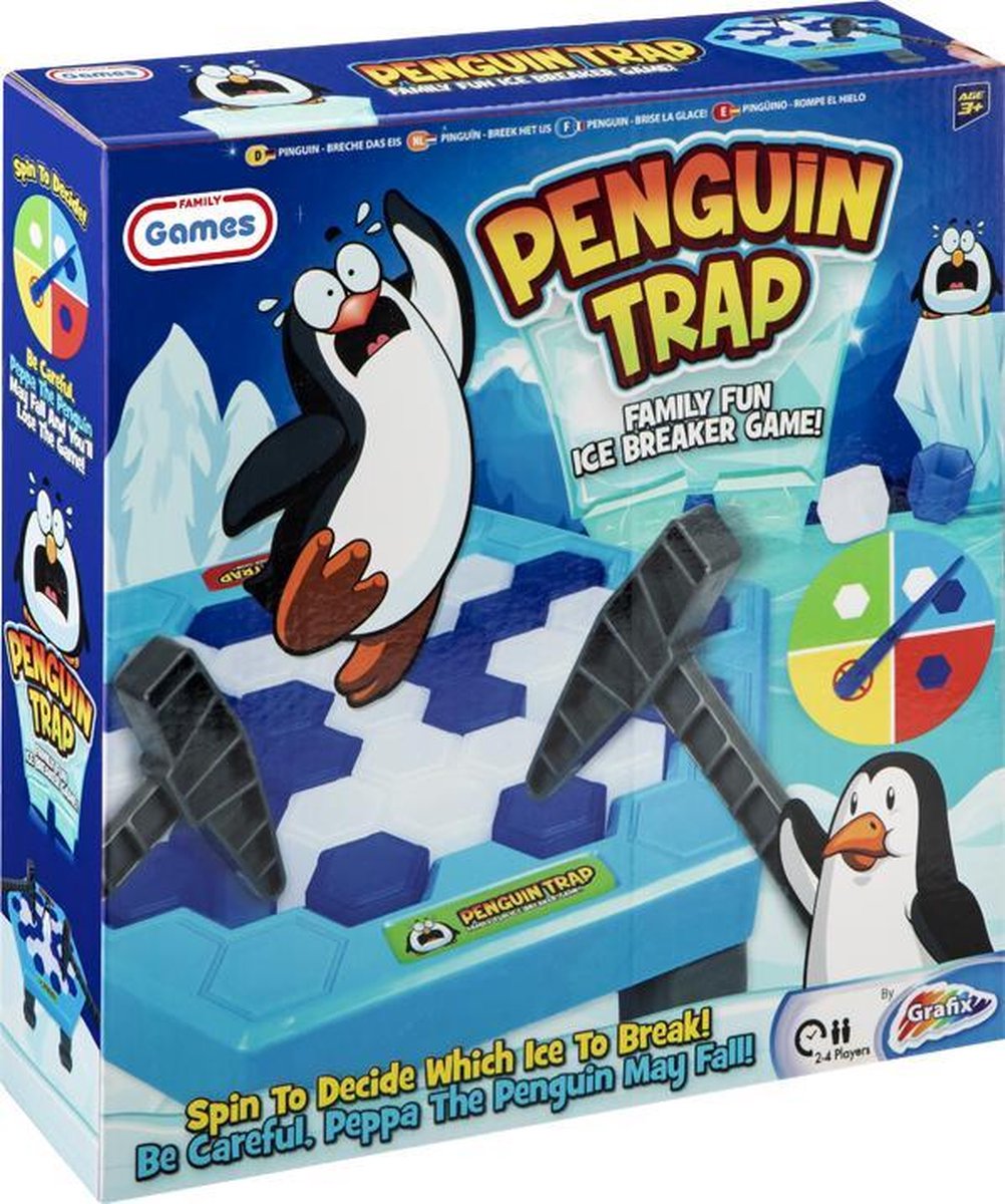 Familiespel Pinguin - wie laat de pinguin het eerst vallen | bordspel voor familie