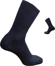 2-Pack Dikke Wollen Thermosokken met Badstof Voering S25 - Unisex - Zwart - Maat 35-38