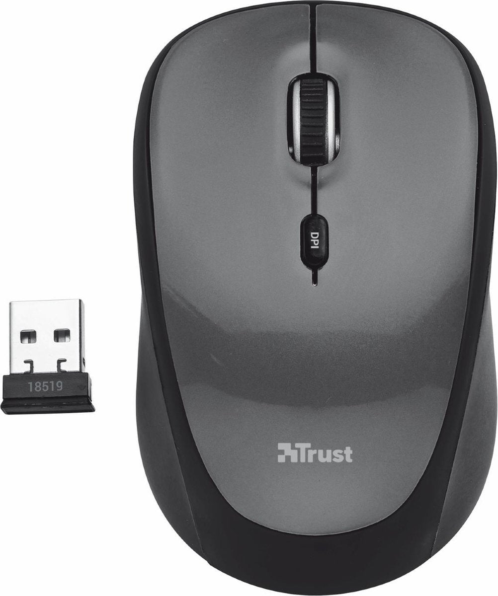 Trust Yvi - Draadloze Mini Muis - Zwart