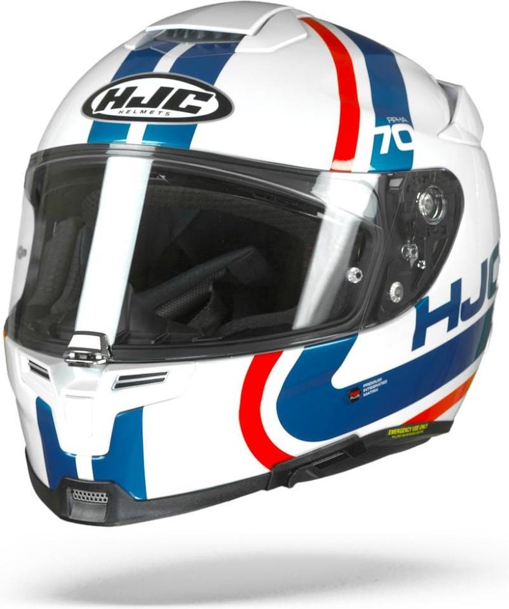 HJC RPHA 70 Gaon Mc21 Wit Blauw Rood Integraalhelm - Motorhelm - Maat S