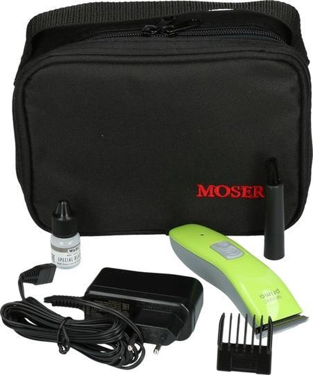 Moser Prima Tondeuse - Dierentondeuse voor honden - Geschikt voor detailwerk - Inclusief etui met benodigheden - Snoerloos - Tondeuse voor huisdieren hond kat