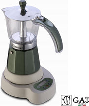 G.A.T. Italia Vintage Groen 6 kops - Elektrische percolator