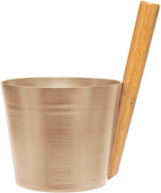 Design Sauna Emmer met greep - Aluminium Champagne (5L)