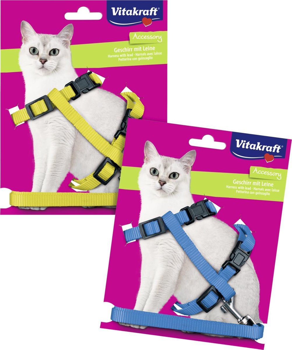 Vitakraft - Kattentuig - 125 cm - Blauw