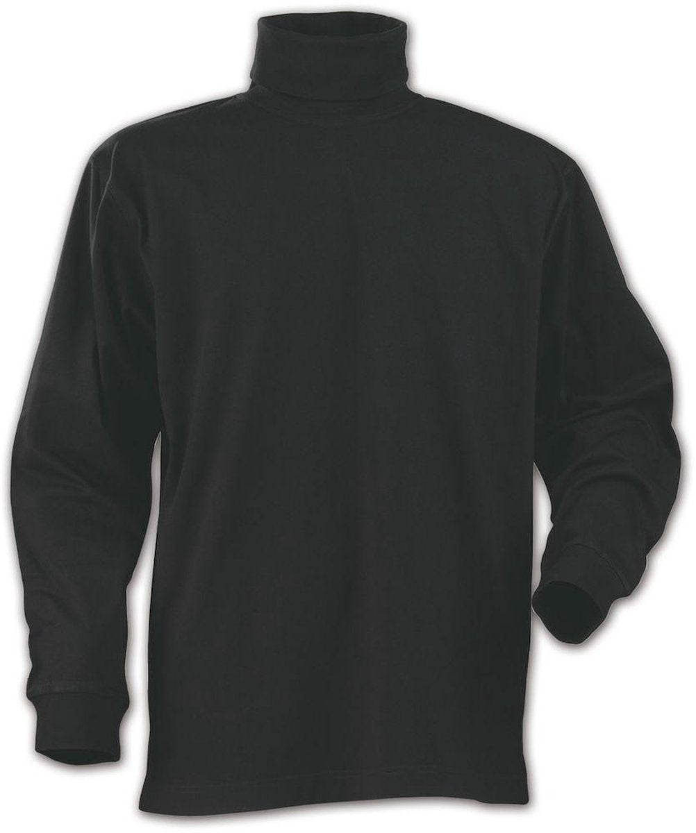 Printer Rollerneck T-shirt 2264005 Zwart - Maat S