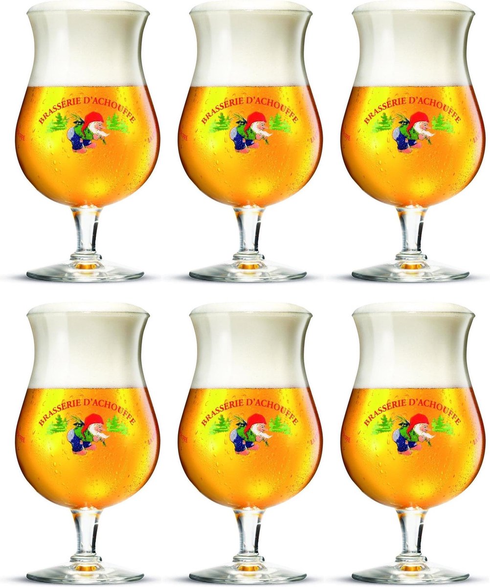 La Chouffe bierglas -  25 cl - 6 stuks