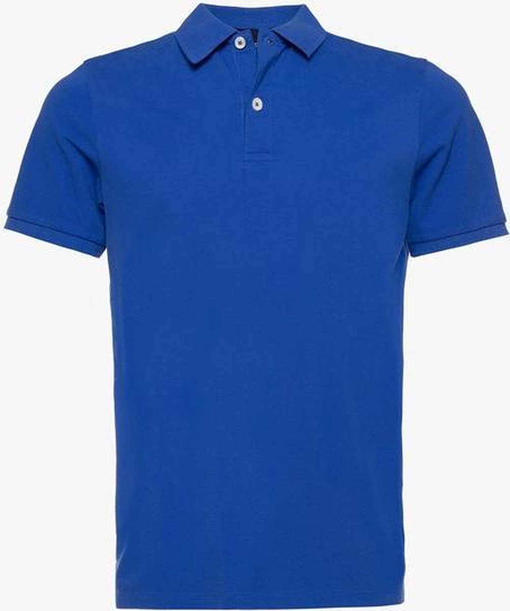 Unsigned heren polo kobalt - Blauw - Maat L