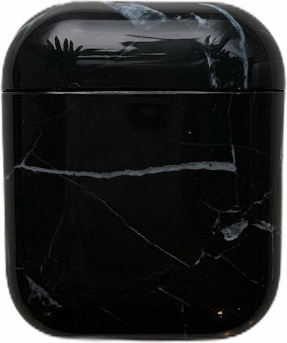 Zwart Marmer AirPod Hoesje