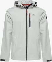 Kjelvik heren softshell jas waterafstotend - Grijs - Maat L - Winddicht - Ademend materiaal